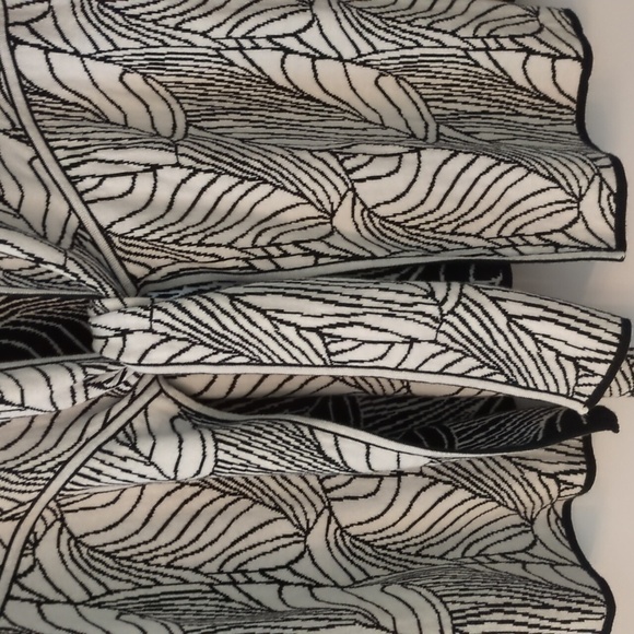 Dana Buchman cotton reversible boho open front cardigan blazer toe front - Picture 8 of 9